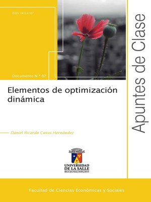 cover image of Elementos de optimización dinámica